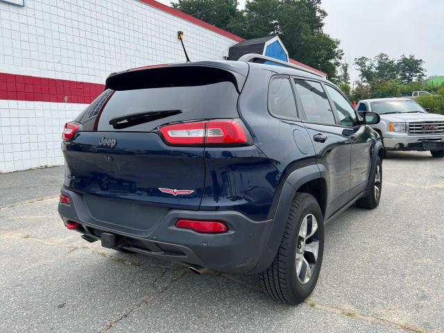 1C4PJMBS5EW162356 - 2014 JEEP CHEROKEE TRAILHAWK BLUE photo 4