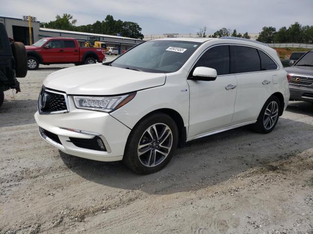 5J8YD7H75KL001181 - 2019 ACURA MDX SPORT HYBRID ADVANCE WHITE photo 1