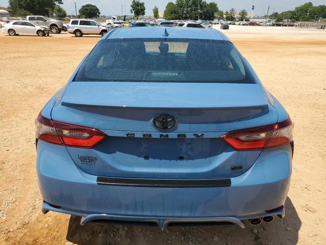 4T1T11AK1RU209152 - 2024 TOYOTA CAMRY SE NIGHT SHADE BLUE photo 6