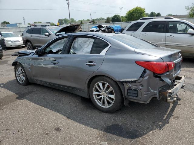 JN1AV7AR4EM701302 - 2014 INFINITI Q50 HYBRID PREMIUM GRAY photo 2