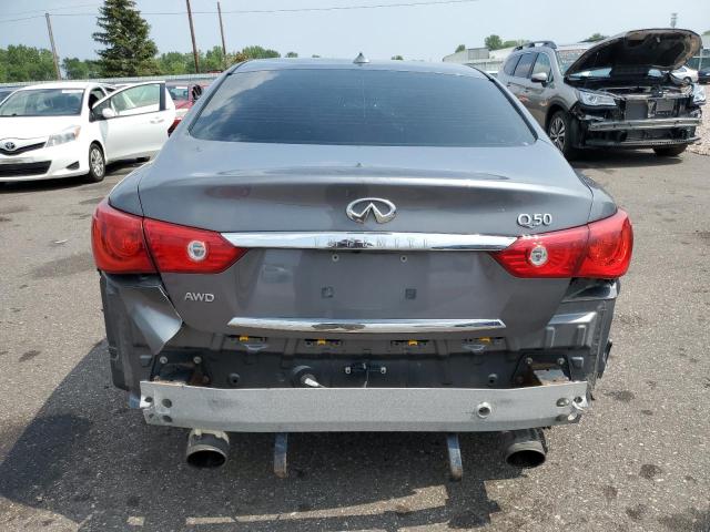 JN1AV7AR4EM701302 - 2014 INFINITI Q50 HYBRID PREMIUM GRAY photo 6