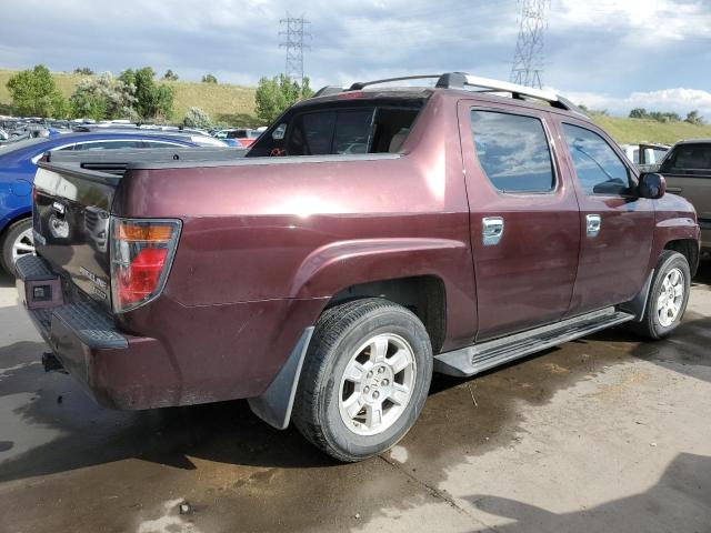 2HJYK16478H511334 - 2008 HONDA RIDGELINE RTS MAROON photo 3