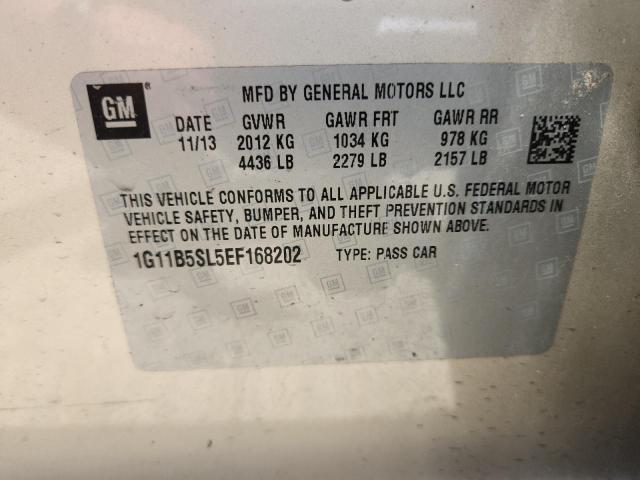 1G11B5SL5EF168202 - 2014 CHEVROLET MALIBU LS GOLD photo 12