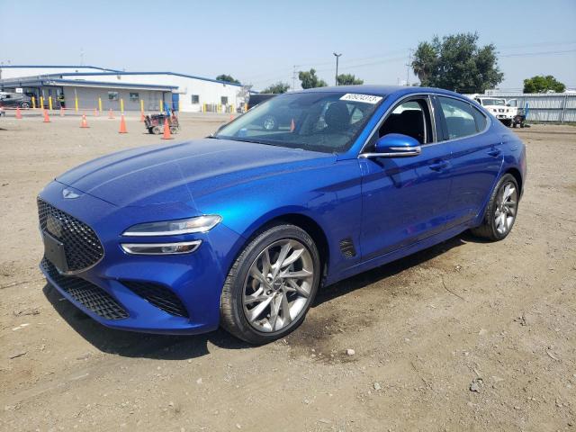 KMTG34TA8NU094373 - 2022 GENESIS G70 BASE BLUE photo 1