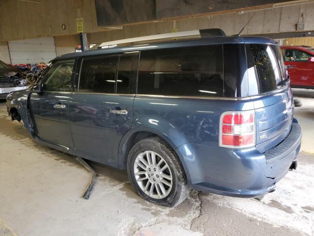 2FMHK6C83JBA10194 - 2018 FORD FLEX SEL BLUE photo 2