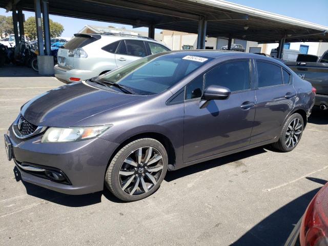 19XFB2F95FE281105 - 2015 HONDA CIVIC EXL ნაცრისფერი ფოტო 1