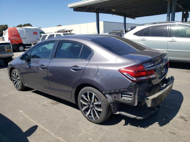 19XFB2F95FE281105 - 2015 HONDA CIVIC EXL ნაცრისფერი ფოტო 2