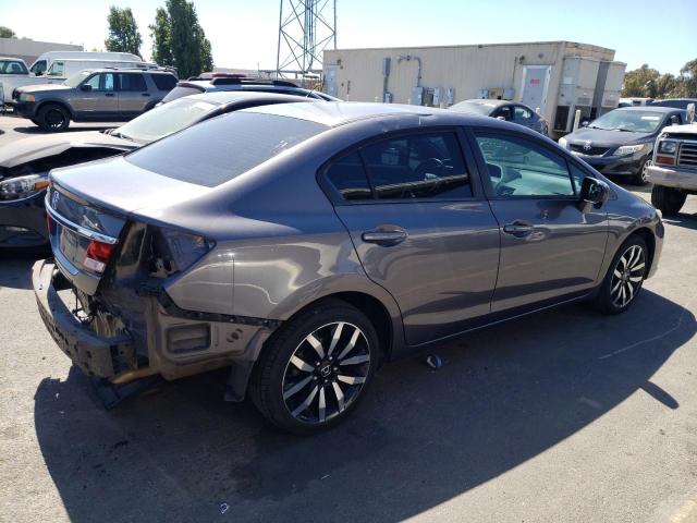 19XFB2F95FE281105 - 2015 HONDA CIVIC EXL ნაცრისფერი ფოტო 3