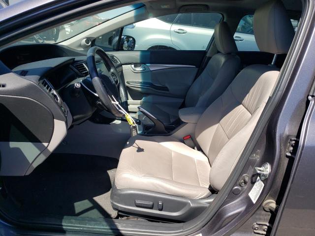 19XFB2F95FE281105 - 2015 HONDA CIVIC EXL ნაცრისფერი ფოტო 7