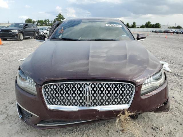 3LN6L5A92HR632243 - 2017 LINCOLN MKZ PREMIERE MAROON photo 5