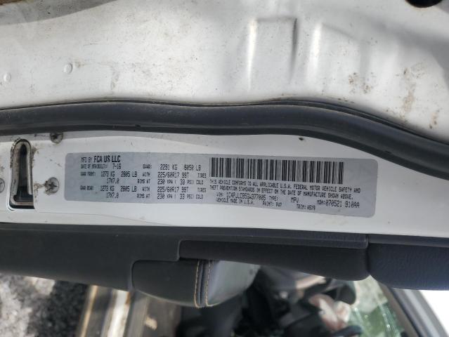 1C4PJLCB5GW377005 - 2016 JEEP CHEROKEE LATITUDE WHITE photo 12