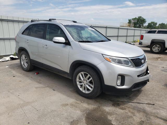 5XYKT4A64EG536168 - 2014 KIA SORENTO LX SILVER photo 4