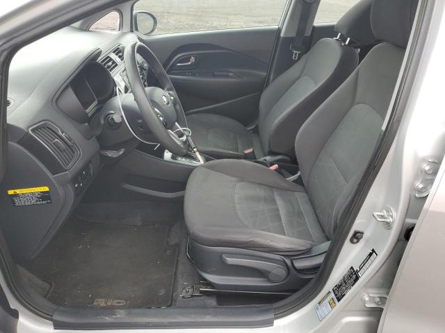 KNADM4A34G6573574 - 2016 KIA RIO LX SILVER photo 7