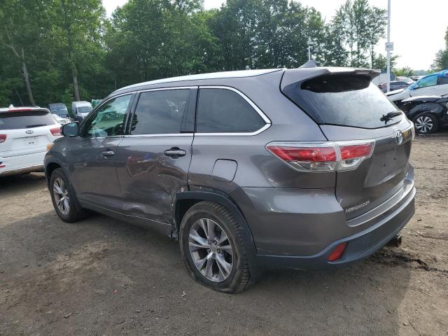 5TDJKRFH2ES044909 - 2014 TOYOTA HIGHLANDER XLE GRAY photo 2