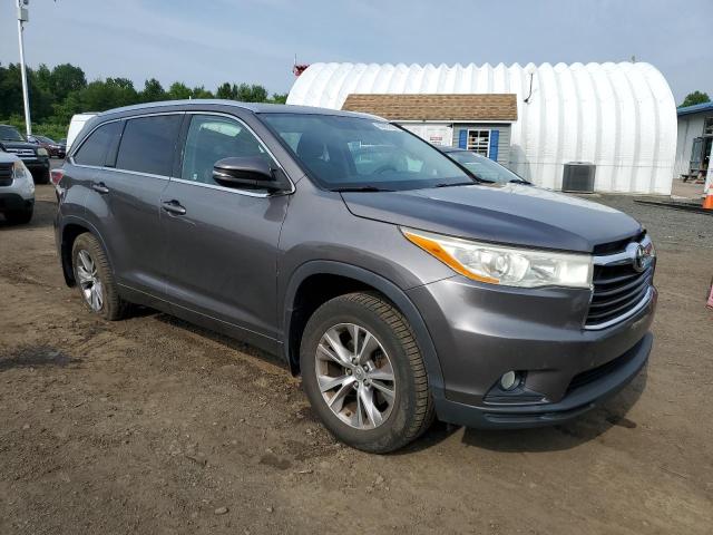 5TDJKRFH2ES044909 - 2014 TOYOTA HIGHLANDER XLE GRAY photo 4