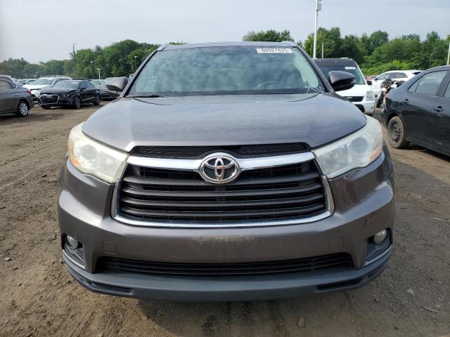 5TDJKRFH2ES044909 - 2014 TOYOTA HIGHLANDER XLE GRAY photo 5