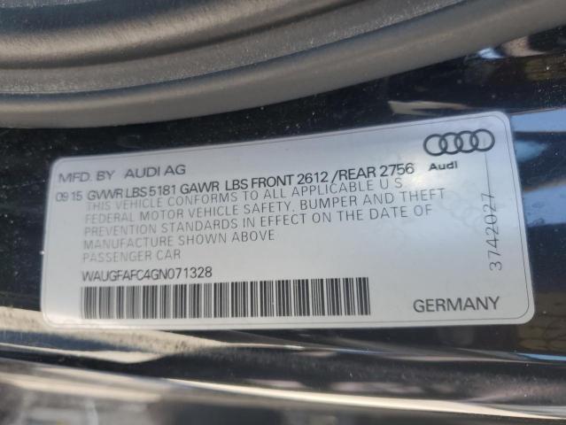 WAUGFAFC4GN071328 - 2016 AUDI A6 PREMIUM PLUS BLACK photo 13