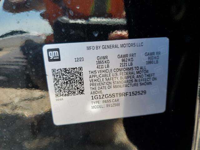 1G1ZG5ST9RF152529 - 2024 CHEVROLET MALIBU RS შავი ფოტო 13