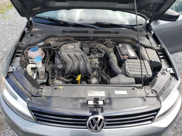 3VW2K7AJ2EM326306 - 2014 VOLKSWAGEN JETTA BASE رمادي صورة 11