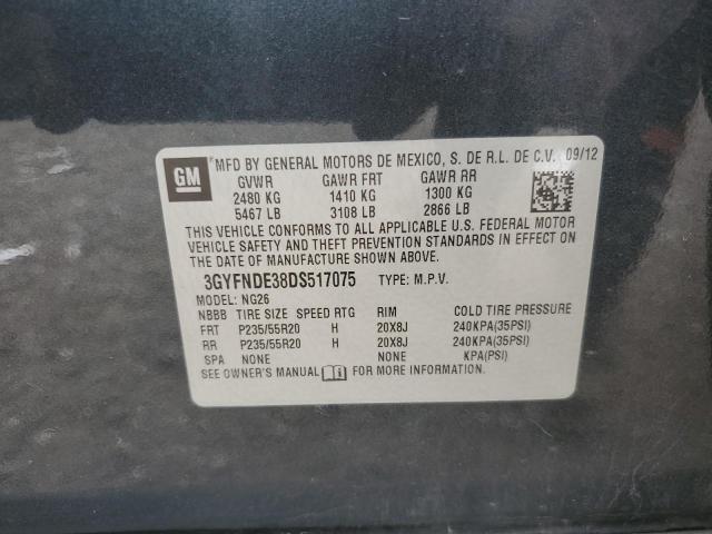 3GYFNDE38DS517075 - 2013 CADILLAC SRX PERFORMANCE COLLECTION GRAY photo 13