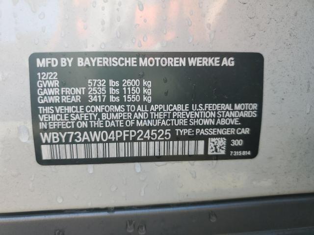 WBY73AW04PFP24525 - 2023 BMW I4 EDRIVE4 WHITE photo 12