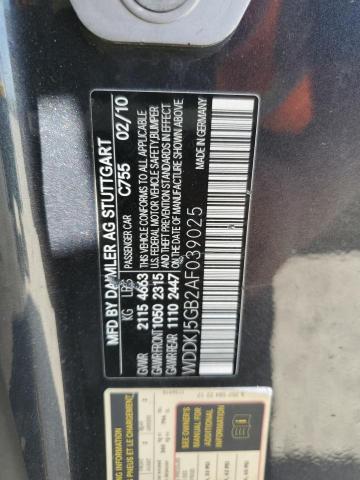 WDDKJ5GB2AF039025 - 2010 MERCEDES-BENZ E 350 CHARCOAL photo 12