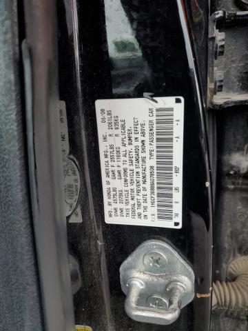 1HGCP36888A078508 - 2008 HONDA ACCORD EXL BLACK photo 12