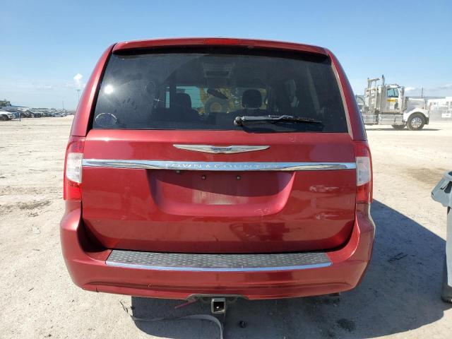 2C4RC1BG6CR300392 - 2012 CHRYSLER TOWN & COU TOURING 勃艮第红 照片 6