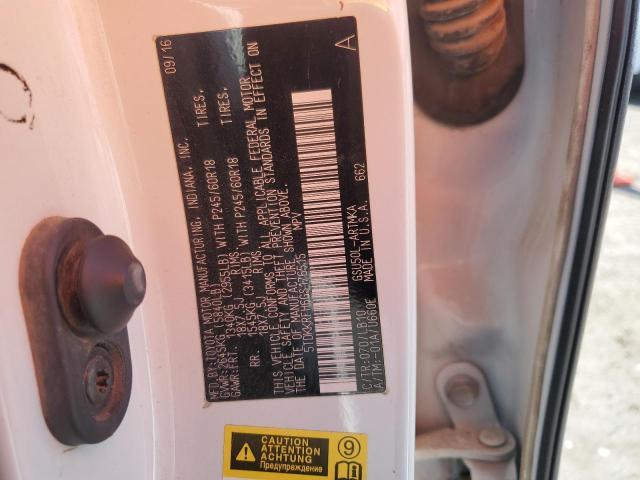 5TDKKRFH6GS176515 - 2016 TOYOTA HIGHLANDER XLE WHITE photo 13