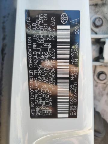 JTDKDTB32E1074432 - 2014 TOYOTA PRIUS C 白色 照片 13