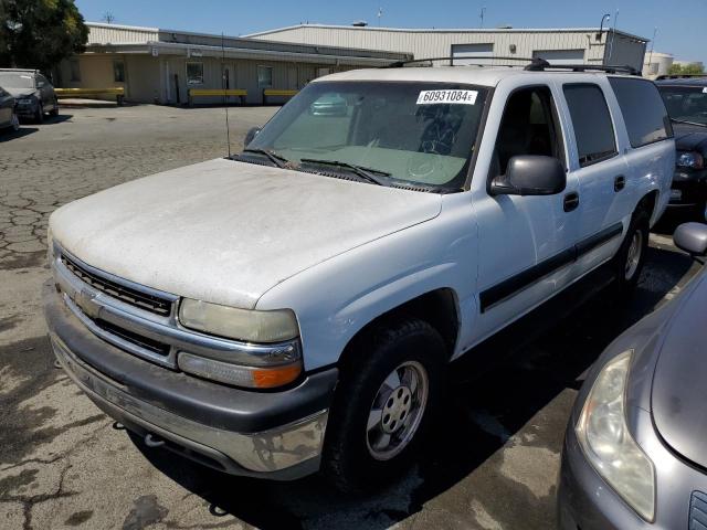 3GNFK16T81G236573 - 2001 CHEVROLET SUBURBAN K1500 WHITE photo 1