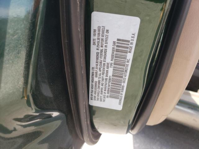 4S3BH6759Y7626011 - 2000 SUBARU LEGACY OUTBACK AWP 绿色 照片 10