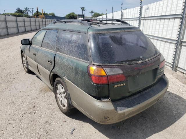 4S3BH6759Y7626011 - 2000 SUBARU LEGACY OUTBACK AWP 绿色 照片 3