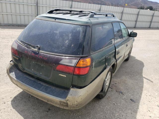 4S3BH6759Y7626011 - 2000 SUBARU LEGACY OUTBACK AWP 绿色 照片 4