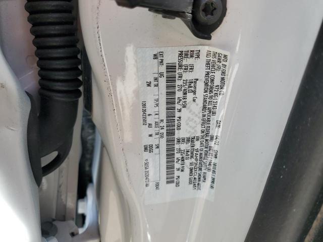 1FAHP3N2XCL402451 - 2012 FORD FOCUS TITANIUM WHITE photo 12