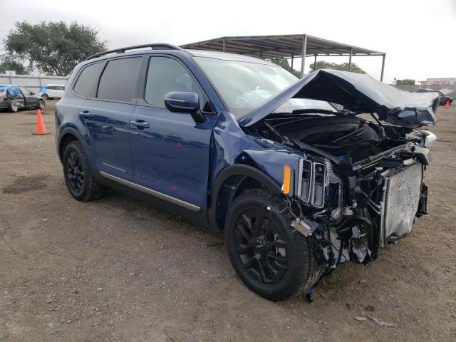 5XYP5DGC7PG409611 - 2023 KIA TELLURIDE SX BLUE photo 4