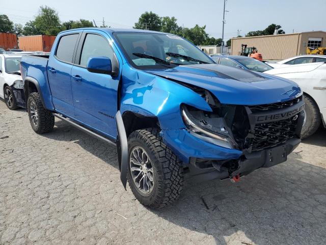 1GCGTEEN3N1298536 - 2022 CHEVROLET COLORADO ZR2 BLUE photo 4
