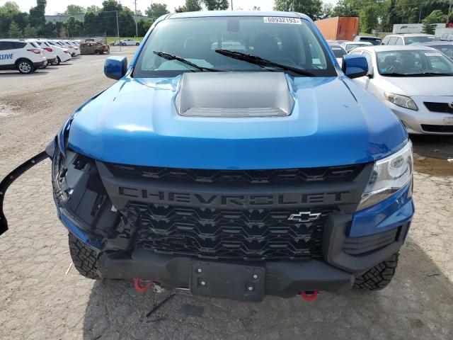 1GCGTEEN3N1298536 - 2022 CHEVROLET COLORADO ZR2 BLUE photo 5