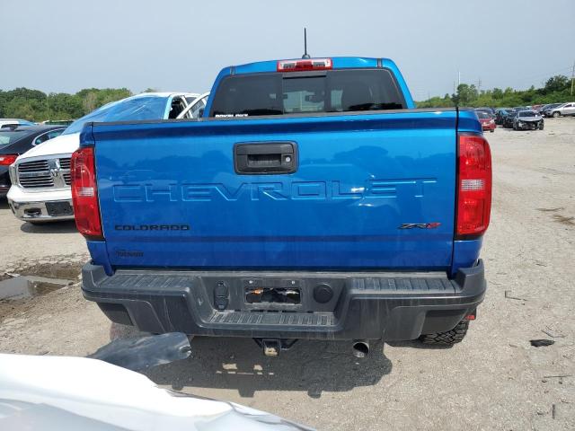 1GCGTEEN3N1298536 - 2022 CHEVROLET COLORADO ZR2 BLUE photo 6