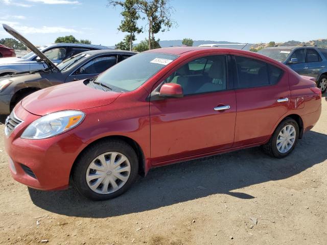 3N1CN7AP4EL807668 - 2014 NISSAN VERSA S RED photo 1