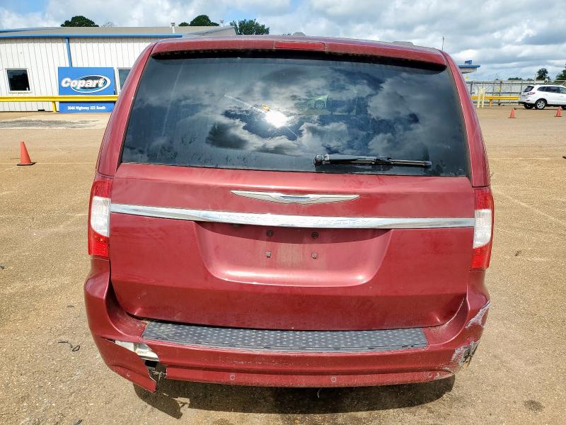 2C4RC1CG4GR200389 - 2016 CHRYSLER TOWN & COU TOURING L RED photo 6