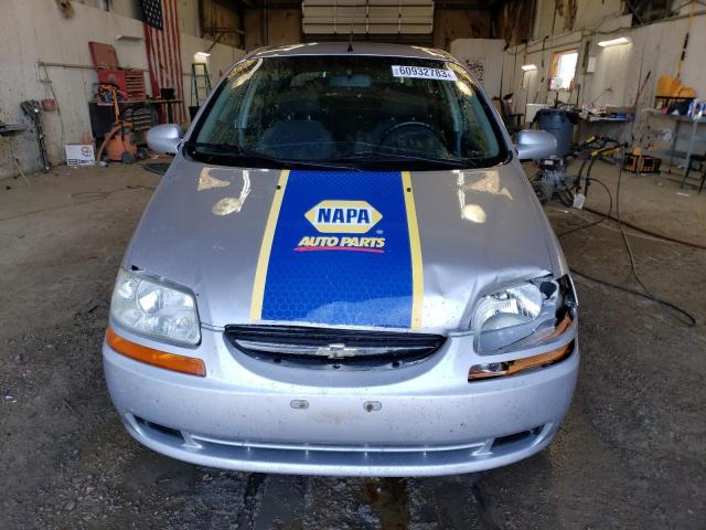 KL1TD66628B053998 - 2008 CHEVROLET AVEO BASE Gümüş foto 5