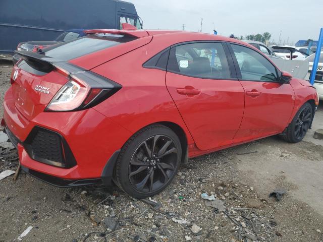 SHHFK7H93KU216668 - 2019 HONDA CIVIC SPORT TOURING RED photo 3