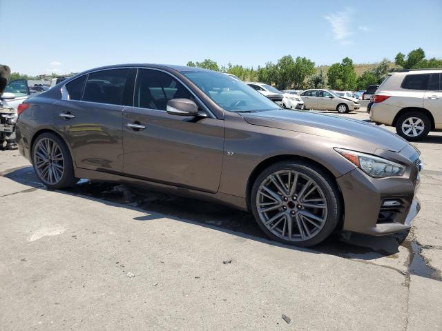 JN1BV7AR1EM690988 - 2014 INFINITI Q50 BASE BROWN photo 4