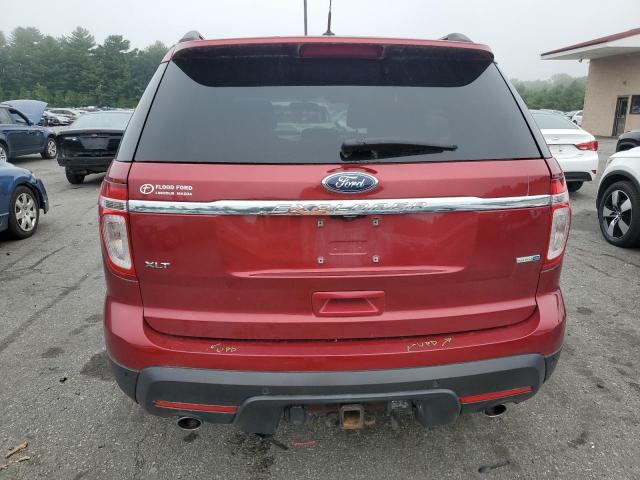 1FM5K8D89DGA37118 - 2013 FORD EXPLORER XLT RED photo 6