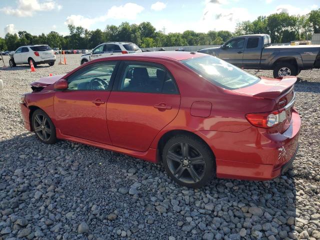 2T1BU4EE9DC065496 - 2013 TOYOTA COROLLA BASE RED photo 2