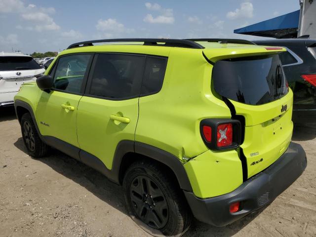 ZACCJBAB6JPH25703 - 2018 JEEP RENEGADE SPORT GREEN photo 2