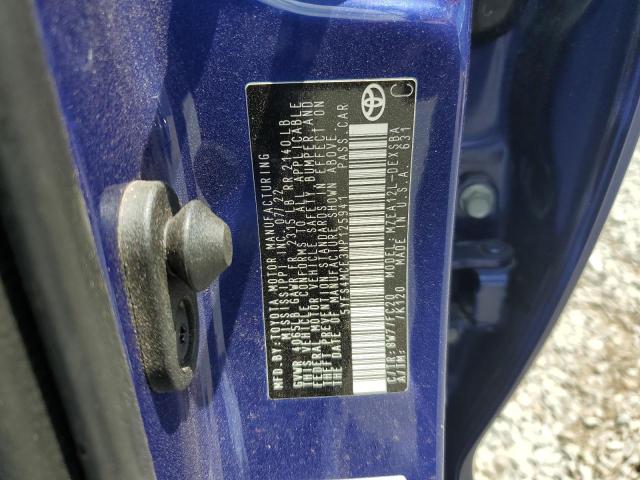 5YFS4MCE3NP125941 - 2022 TOYOTA COROLLA SE Blau Foto 13