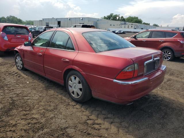 1LNHM86S55Y644581 - 2005 LINCOLN LS წითელი ფოტო 2