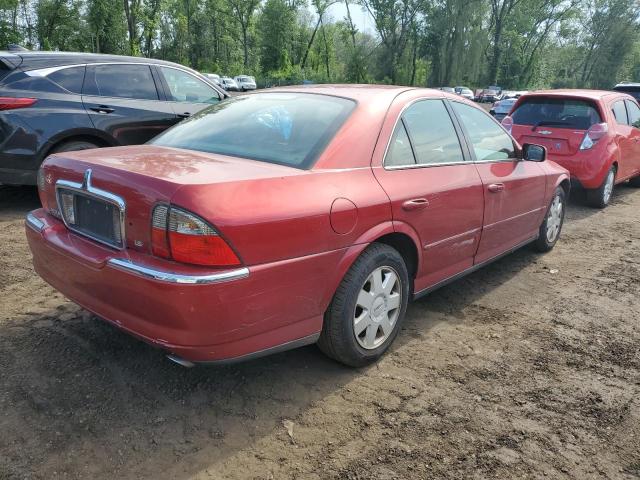 1LNHM86S55Y644581 - 2005 LINCOLN LS წითელი ფოტო 3